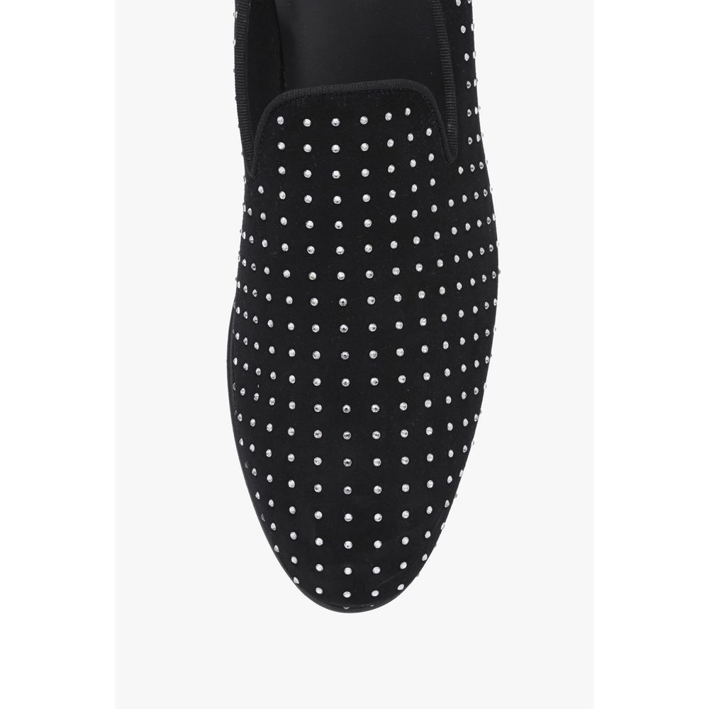 BALMAIN Matt Suede Crystal/Rhinestone Embellished/Studded Loafer/Shoes~EU44~$980 - Picture 6 of 9